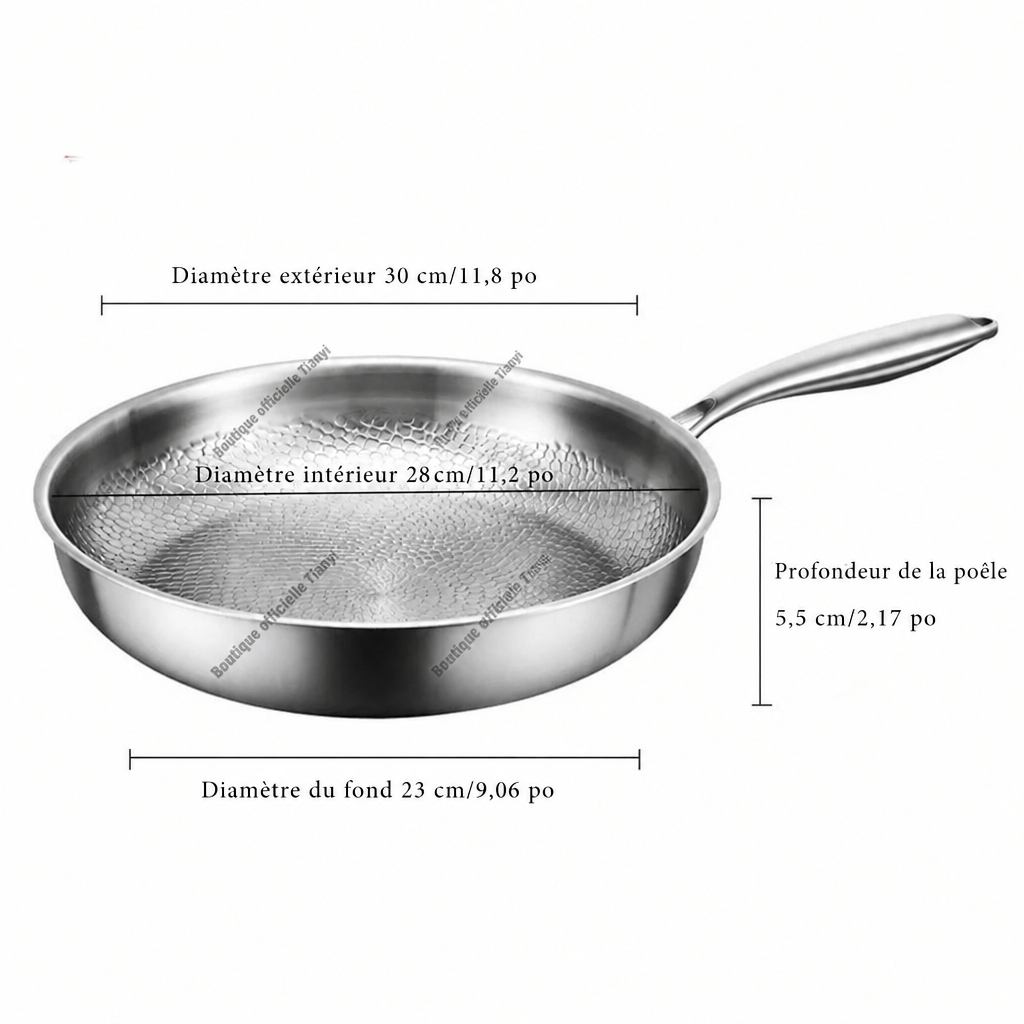 [Scale AI] detail, Poêle Titane Martelé Veltiof