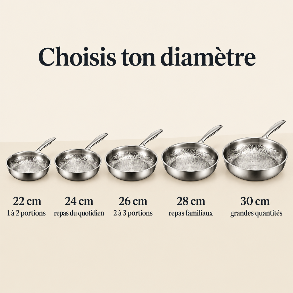 [Scale AI] comparison, Poêle Titane Martelé Veltiof